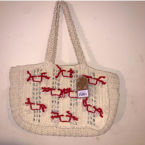 WOVEN HOBO HANDMADE BAG - Picture 1 of 5